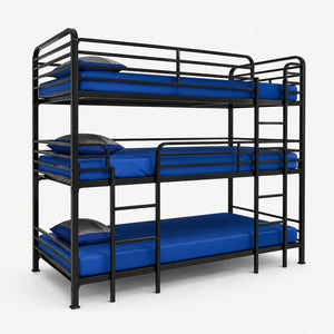 Triple Bunk Bed & Mattress and Pillow Bundle